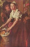 Joachim Beuckelaer Die Eierhandlerin oil painting on canvas